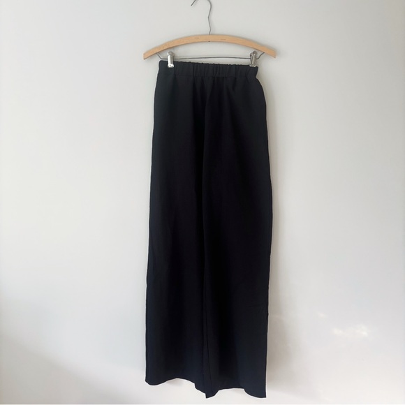 Black Wide-Leg or Beach Coverup Pants - Picture 3 of 6